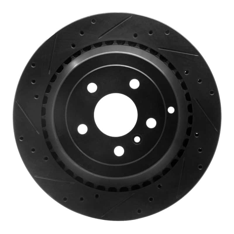 R1 Concepts — R1 06-12 Mercedes-Benz ML350 Rear Left Drilled & Slotted Black Brake Rotor
R1 Brake Rotor Drill - view 1