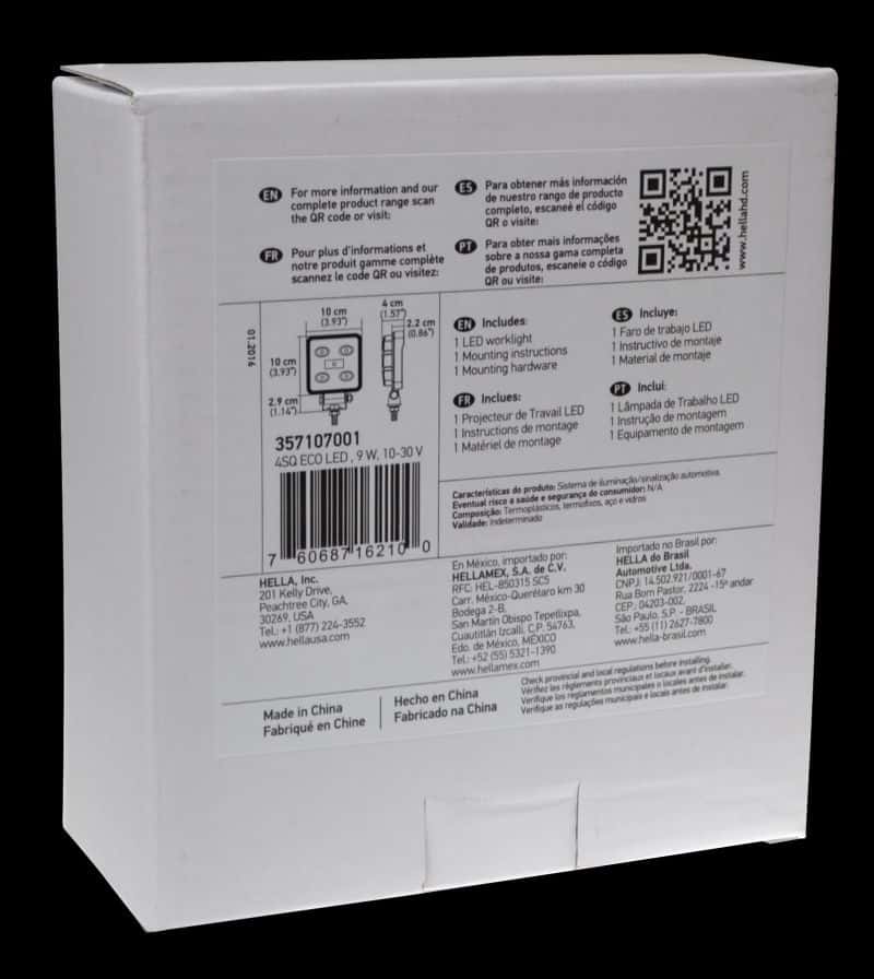 Hella — Hella ValueFit Work Light 4SQ LED MV CR LT - view 8