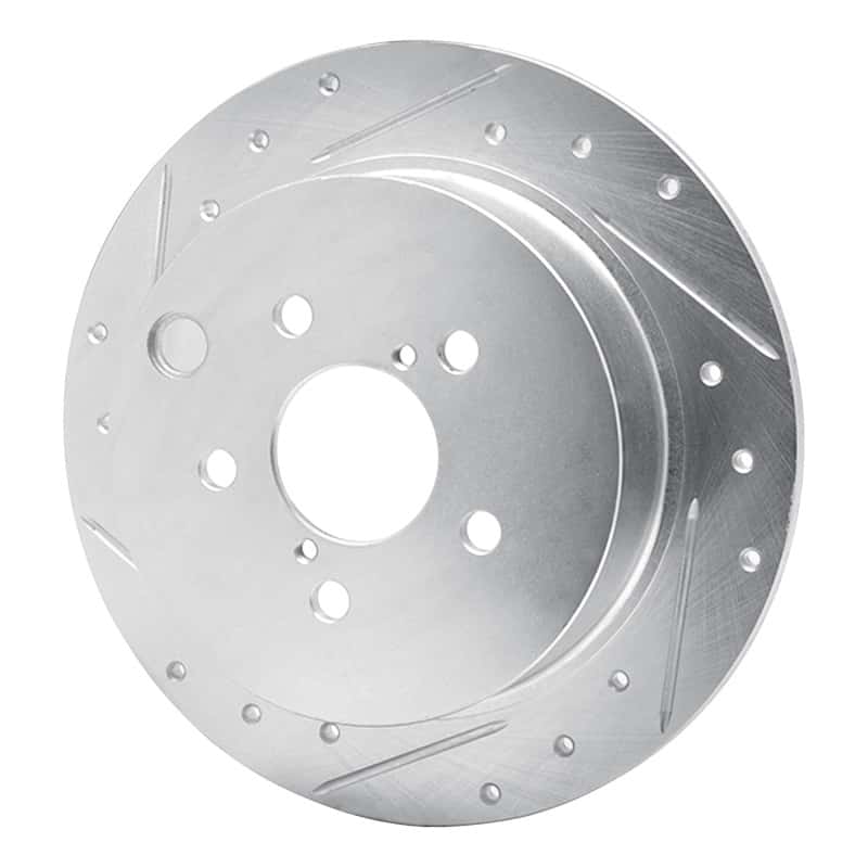 R1 Concepts — R1 12-23 Subaru Crosstrek Rear Left Drilled & Slotted Silver Brake Rotor
R1 Brake Rotor Drill - view 2