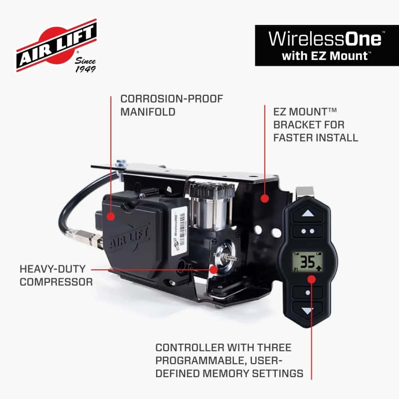 Air Lift — Air Lift Wireless One (2nd Generation) w/EZ Mount - view 17