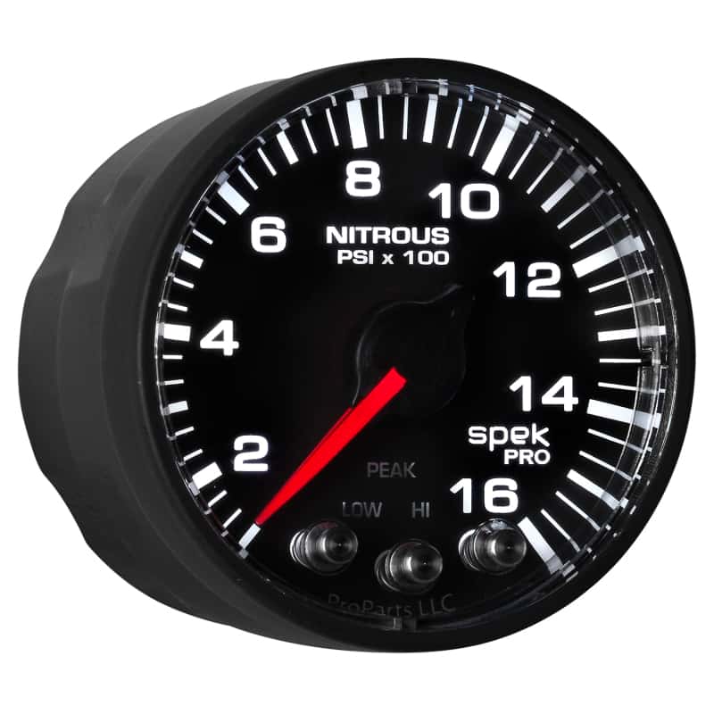 AutoMeter — Autometer Spek-Pro Gauge Nitrous Press 2 1/16in 1600psi Stepper Motor W/Peak & Warn Blk/Blk
GA 2" N2O BFB SPEK - view 15