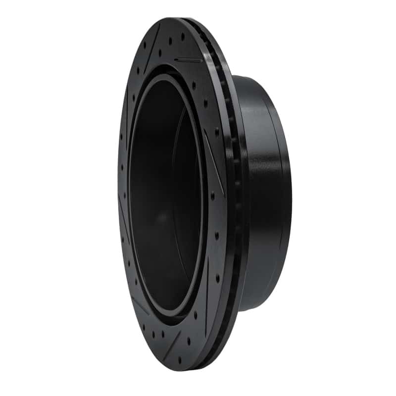 R1 Concepts — R1 04-11 Ford F-150 4WD Rear Right Drilled & Slotted Black Brake Rotor
R1 Brake Rotor Drill - view 4