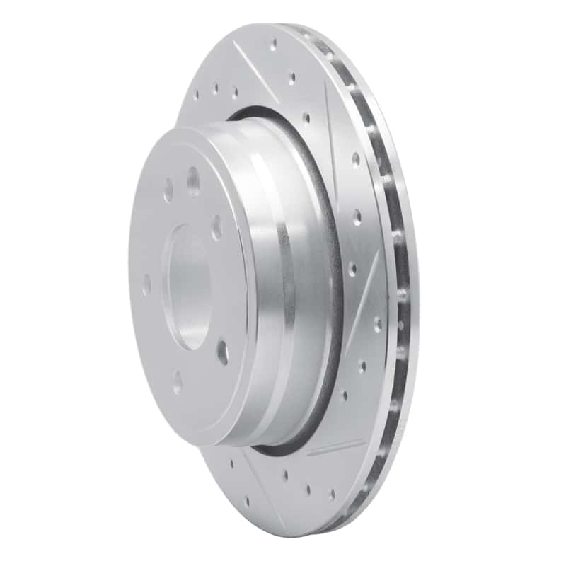 R1 Concepts — R1 1995-2006 Jaguar XJS Rear Right Drilled & Slotted Silver Brake Rotor
R1 Brake Rotor Drill - view 2