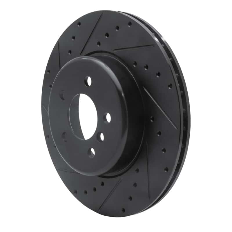 R1 Concepts — R1 10-19 BMW 535I GT Rear Left Drilled & Slotted Black Brake Rotor
R1 Brake Rotor Drill - view 2