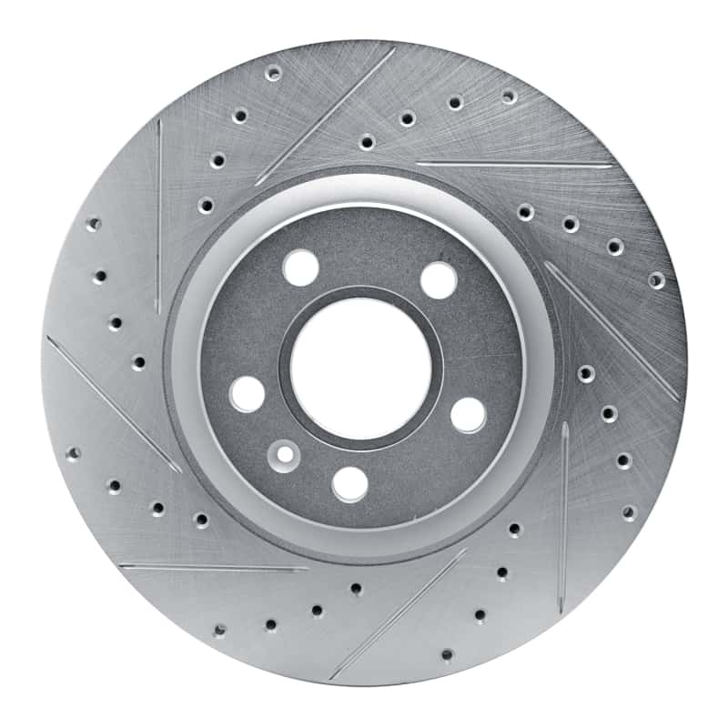 R1 Concepts — R1 17-25 Volvo V90 Front Left Drilled & Slotted Silver Brake Rotor
R1 Brake Rotor Drill - view 1