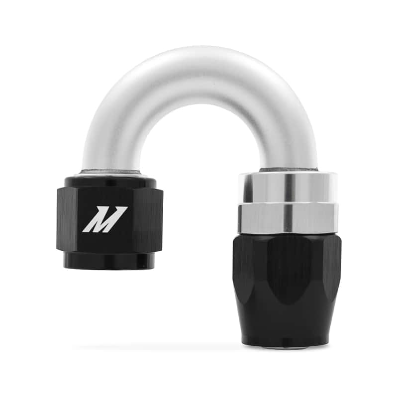 Mishimoto — Mishimoto Aluminum -10AN 180 Degree Fitting - Black
-AN Line Adapter - view 1