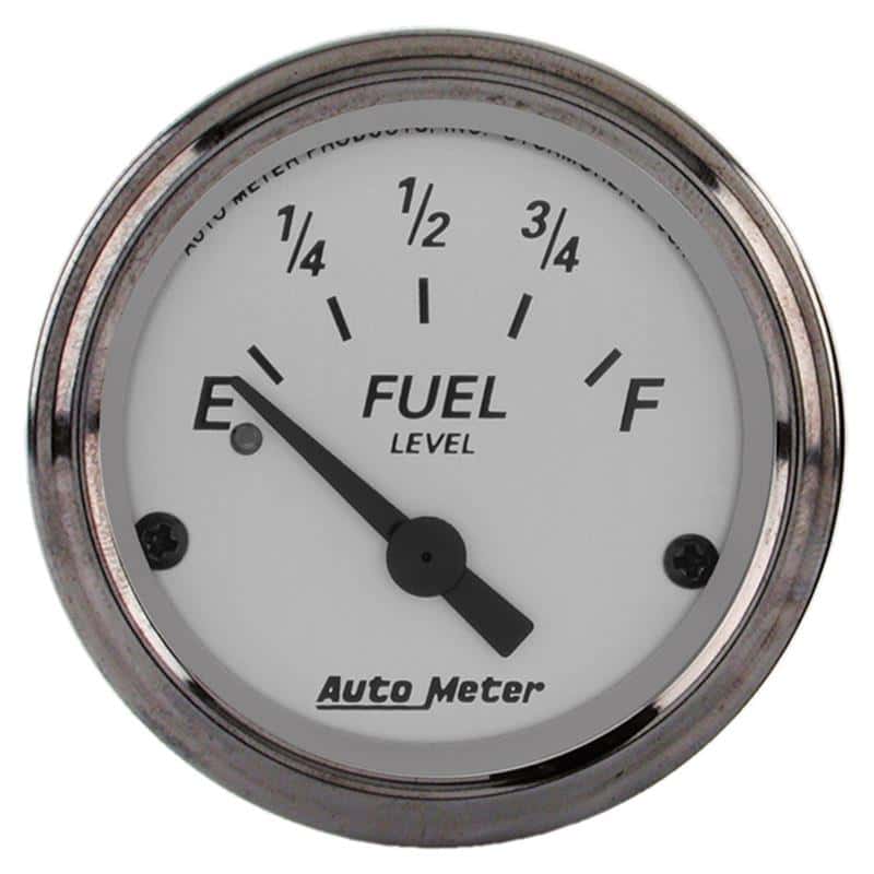 AutoMeter — AutoMeter Gauge Fuel Level 2-1/16in. 240 Ohm(e) to 33 Ohm(f) Elec American Platinum
GA 2" FUEL 240-33 AP - view 1