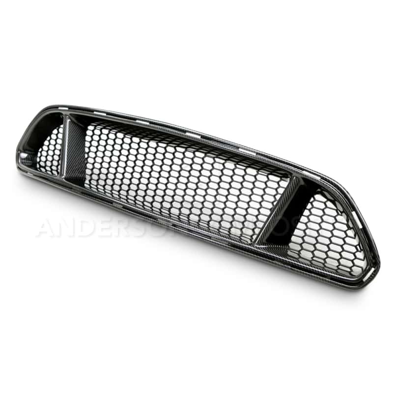 Anderson Composites — Anderson Composites 15-16 Ford Mustang Type-GT Front Upper Grille - view 1