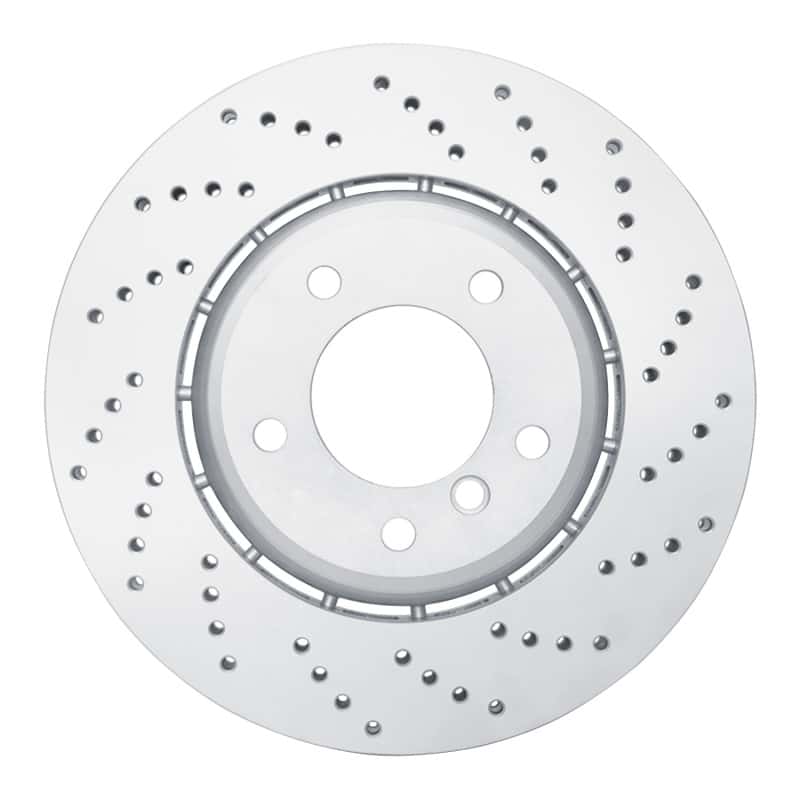 DFC — DFC 01-08 BMW 330Ci Right Front Drilled Hi-Carbon Alloy Geomet Coated Rotor
DFC Brake Rotor - view 1