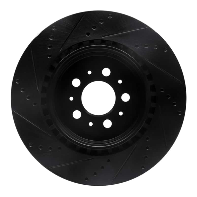 R1 Concepts — R1 04-07 Volvo V70 Rear Right Drilled & Slotted Black Brake Rotor
R1 Brake Rotor Drill - view 5