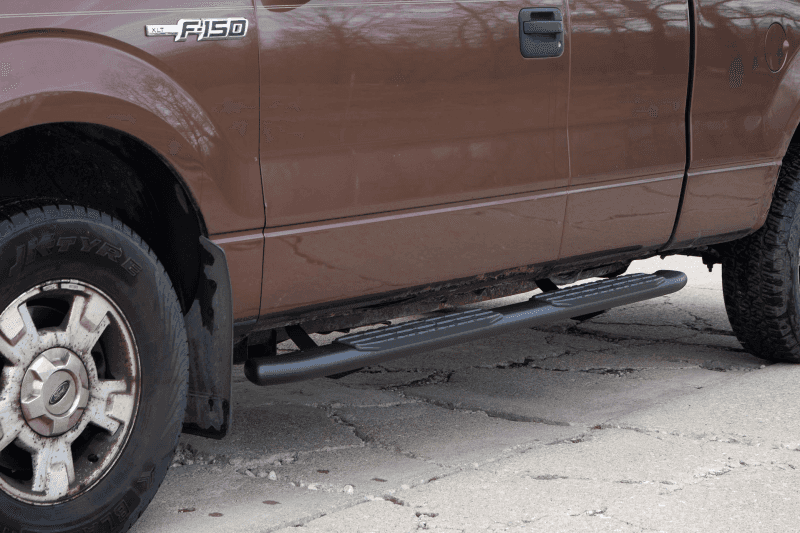 Fishbone Offroad — Fishbone Offroad 09-14 Ford F150 Extended Super Cab Oval Side Steps - Black Textured - view 5