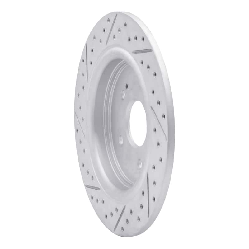 R1 Concepts — R1 15-26 Acura Adx Rear Right Drilled & Slotted Geo-Carbon Rotor - view 4