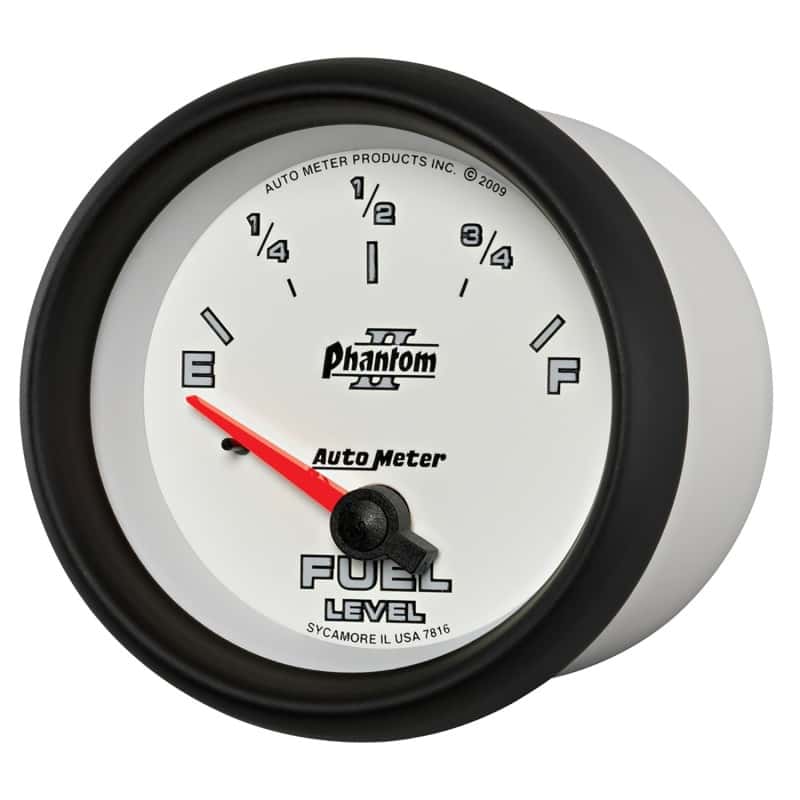 AutoMeter — AutoMeter Gauge Fuel Level 2-5/8in. 240 Ohm(e) to 33 Ohm(f) Elec Phantom II
2-5/8" FUEL LEVEL, 2 - view 8