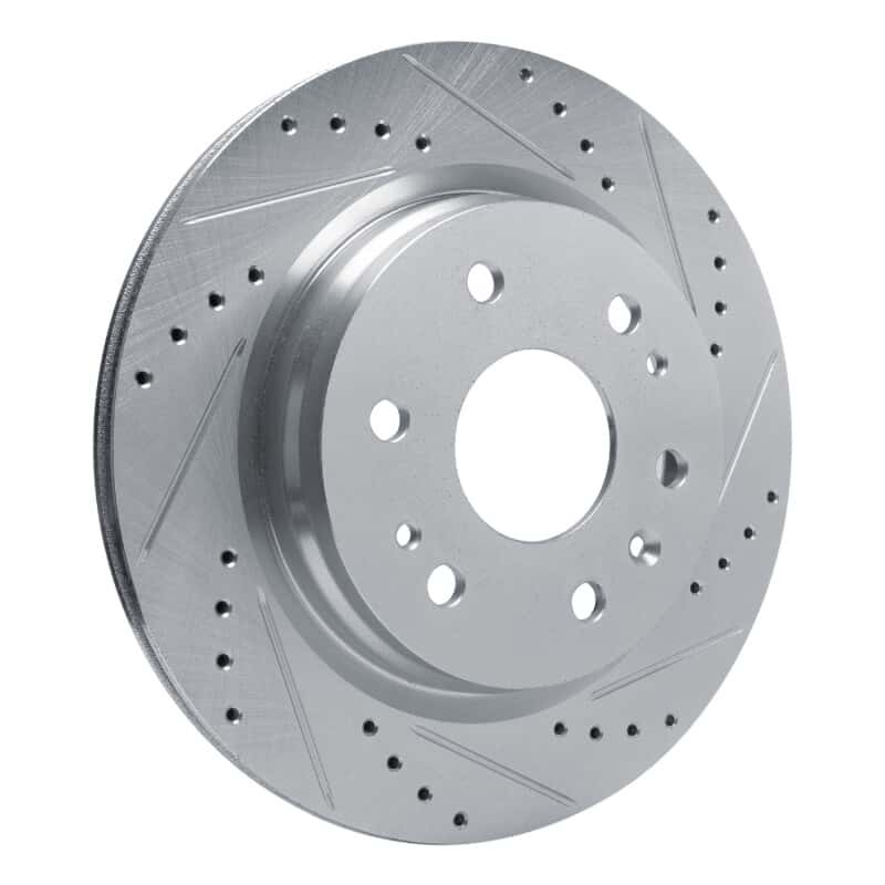 R1 Concepts — R1 23-25 Chevrolet Colorado Rear Right Drilled & Slotted Silver Brake Rotor - view 2