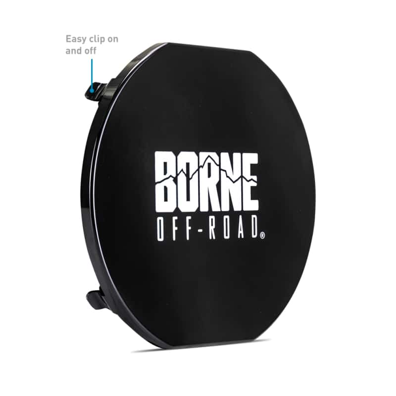 Borne Off-Road — Borne Off-Road 7in Round Light Cover Black - view 2