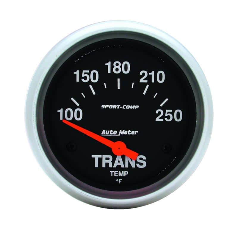 AutoMeter — Autometer Sport-Comp 2-5/8in 100-250 Degrees (F) Electric Transmission Temp Gauge
2-5/8" TRANS TEMP, 1 - view 2