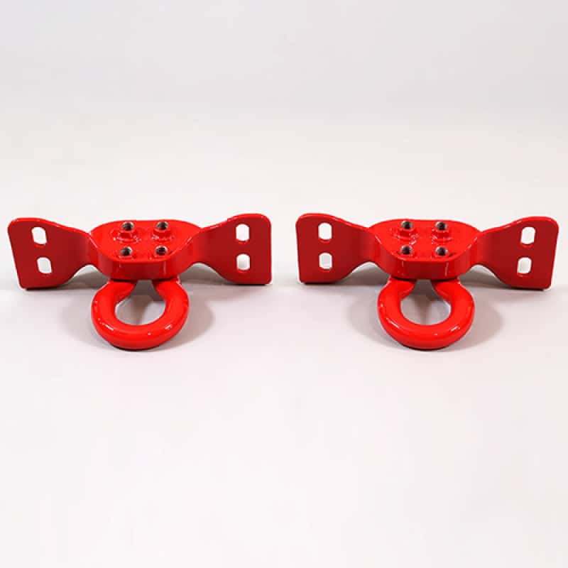 Ford Racing — Ford Racing 17-22 Super Duty Tow Hooks - Red (Pair) - view 2
