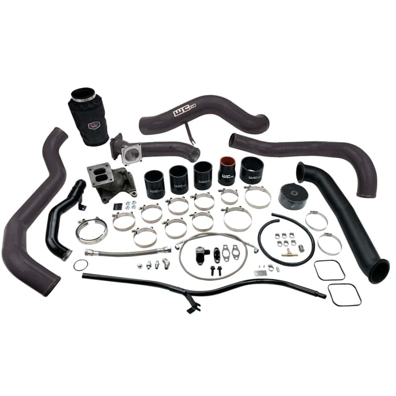 Wehrli — Wehrli 01-04 Chevrolet 6.6L LB7 Duramax S300 Turbo Install Kit (No Turbo) - Gloss Black
S300 Kit 01-04 GB - view 1