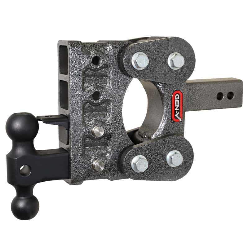 GEN-Y Hitch — Gen-Y The Boss Torsion-Flex 2.5in Shank 5in Drop 10K Hitch w/GH-031 Dual-Ball/GH-032 Pintle Lock
Drop Hitch - view 1