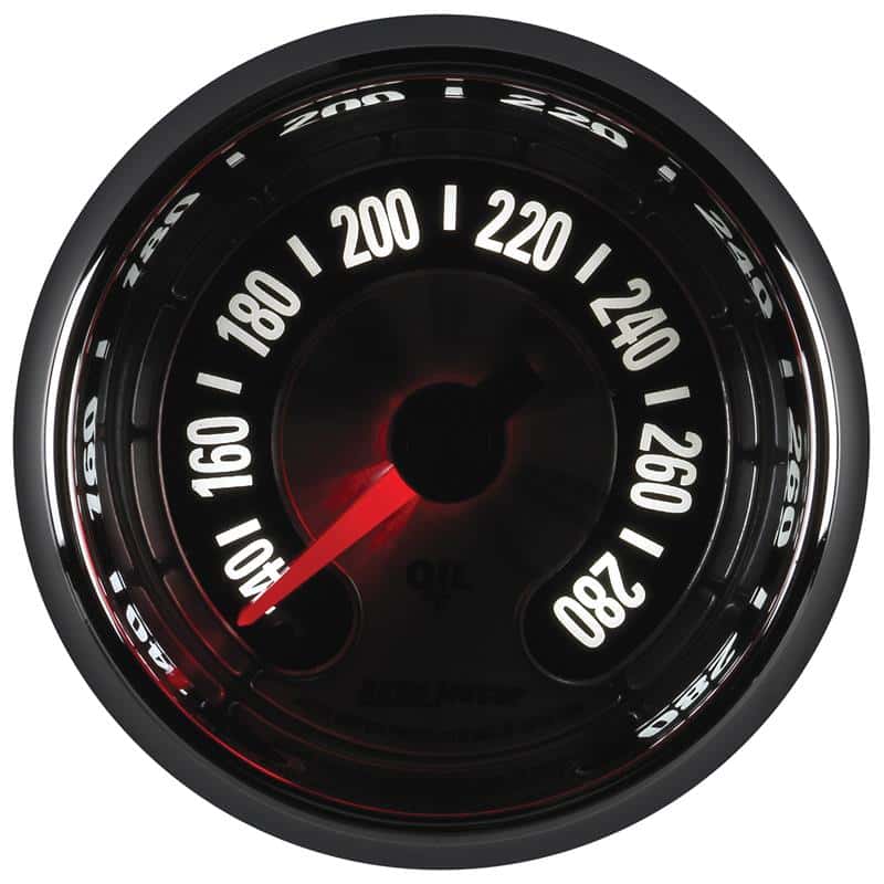 AutoMeter — Autometer American Muscle 2-1/16in Full Sweep Electric Digital Stepper 140-280 Deg F Oil Temp Gauge
GA 2" OILT STEPPR AM - view 5