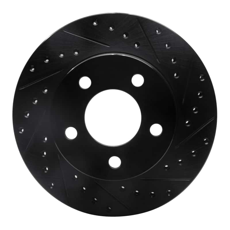 R1 Concepts — R1 80-89 American Motors Eagle Front Right Drilled & Slotted Black Brake Rotor
R1 Brake Rotor Drill - view 1
