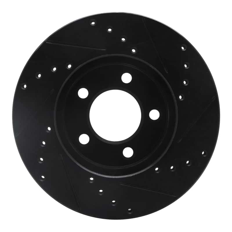 R1 Concepts — R1 91-00 Ford Thunderbird Front Left Drilled & Slotted Black Brake Rotor
R1 Brake Rotor Drill - view 5