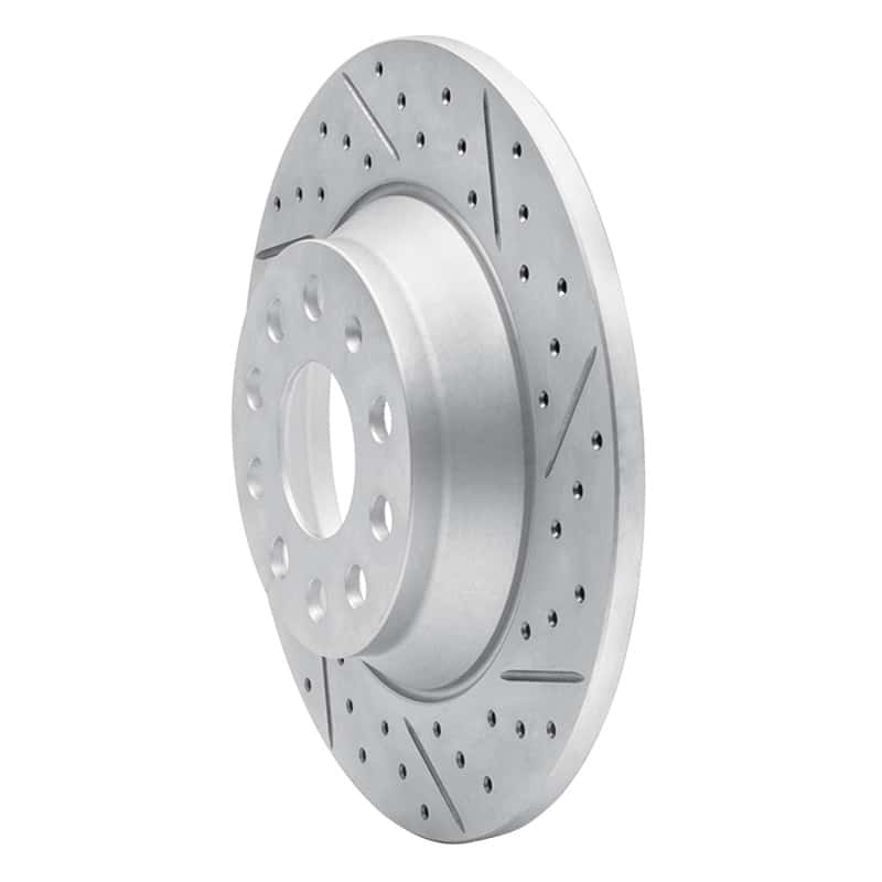 R1 Concepts — R1 16-25 Audi Q3 Rear Right Drilled & Slotted Geo-Carbon Rotor - view 2