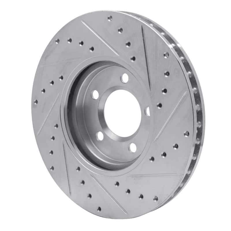 R1 Concepts — R1 00-06 Ford Thunderbird Front Left Drilled & Slotted Silver Brake Rotor
R1 Brake Rotor Drill - view 4