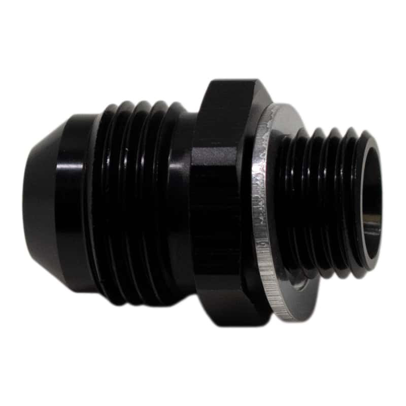 DeatschWerks — DeatschWerks 8AN Male Flare to M14 X 1.5 Male Metric Adapter (Incl Washer) - Anodized Matte Black
Lines & Fittings - view 1