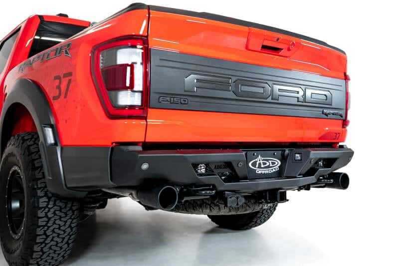 Addictive Desert Designs — Addictive Desert Designs 2022+ Ford Raptor Stealth Fighter R Bumper w/ 2 Cube Lights - Hammer Black
Bumper- Rear
Bumpers - view 2