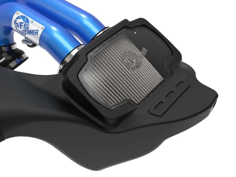aFe — aFe 21-22 Ford F-150 Raptor V6-3.5L(tt) Momentum XP Cold Air Intake System Blue w/ Pro Dry S Filter
Momentum XP Intake - view 6