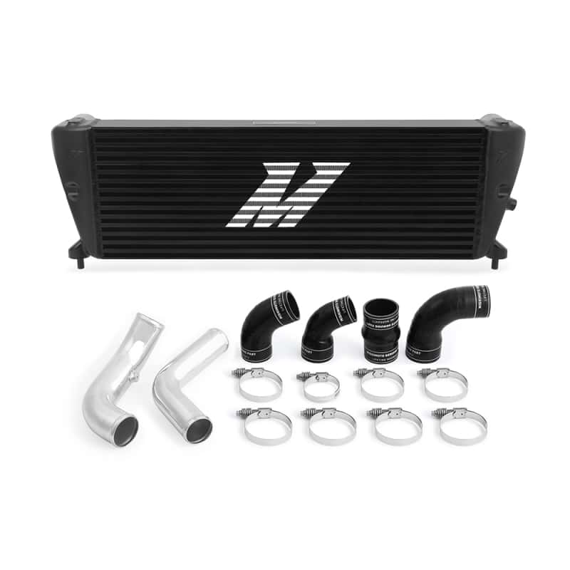 Mishimoto — Mishimoto Ford Ranger 3.2L Diesel Intercooler Kit 2011+ Black w/ Polished Pipes - view 1