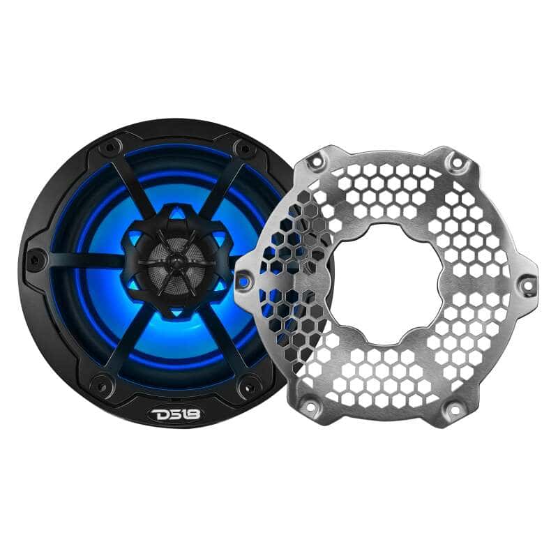 DS18 — DS18 NXL-M Series Spkr w/ RGB LED Lights 6.5in 2-Way 100 Watts RMS 4 ohm Blk Grill Detached w/ Cover - view 4