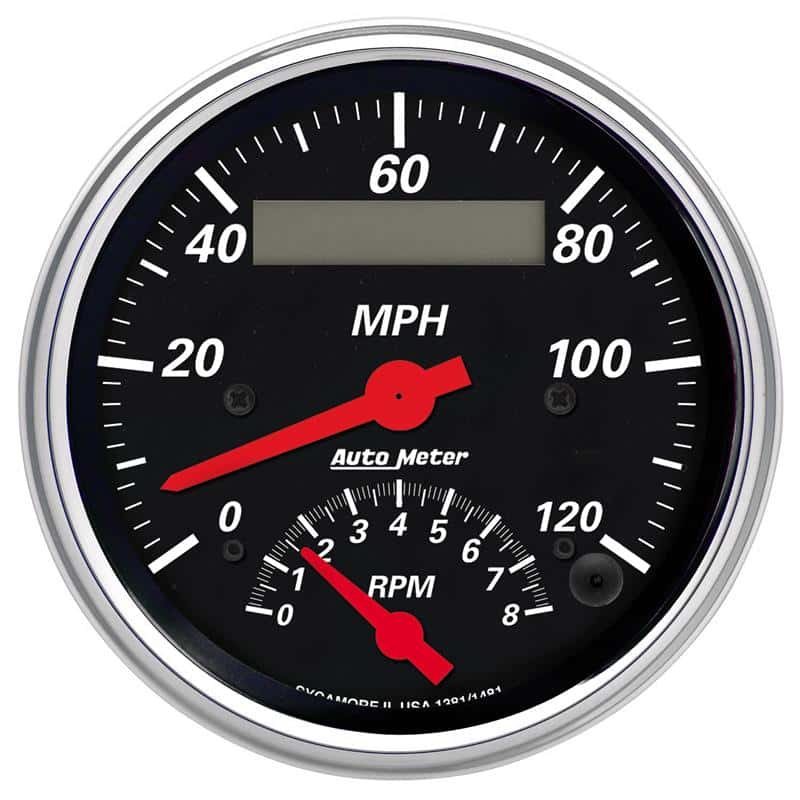 AutoMeter — AutoMeter Gauge Tach/Speedo 3-3/8in. 120MPH & 8K RPM Elec. Program. Designer Blk
GA 3.4" RPM/SPD DB - view 2