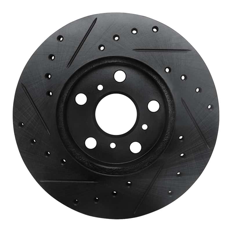 R1 Concepts — R1 90-91 Toyota Celica Front Right Drilled & Slotted Black Brake Rotor
R1 Brake Rotor Drill - view 5