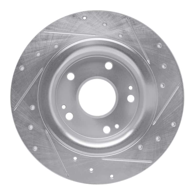 R1 Concepts — R1 17-20 Honda Civic Coupe Rear Left Drilled & Slotted Silver Brake Rotor
R1 Brake Rotor Drill - view 5