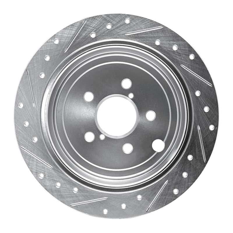 R1 Concepts — R1 08-15 Subaru WRX Rear Right Drilled & Slotted Silver Brake Rotor
R1 Brake Rotor Drill - view 5