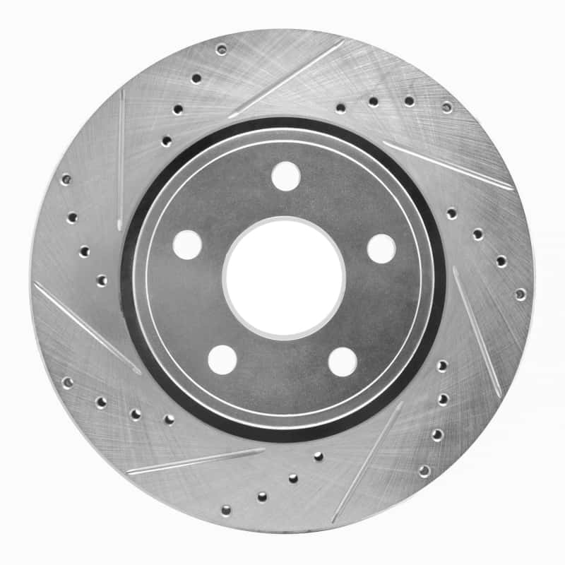 R1 Concepts — R1 05-10 Jeep Commander Front Left Drilled & Slotted Silver Brake Rotor
R1 Brake Rotor Drill - view 1