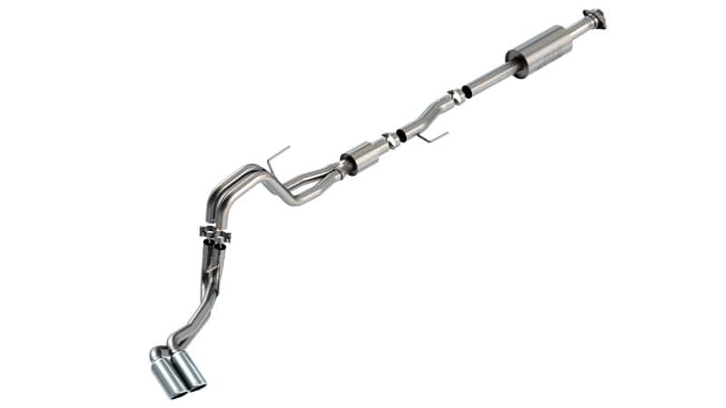 Borla — Borla F-150 2021 5.0L 4dr CC SB EC STB Lariat/KR/Platinum/LTD 3/2.25 DSE Cat-Back S-Type CHR Tips
Cat-Back System - view 2