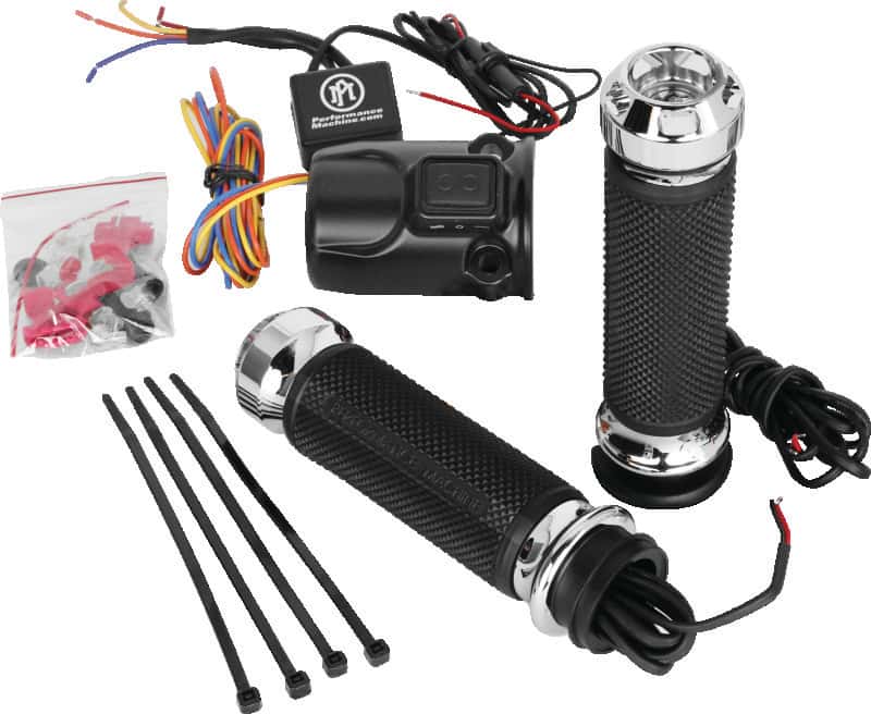 Performance Machine — Performance Machine FLTRX TBW Heated Grips Apex - Chrome - view 2
