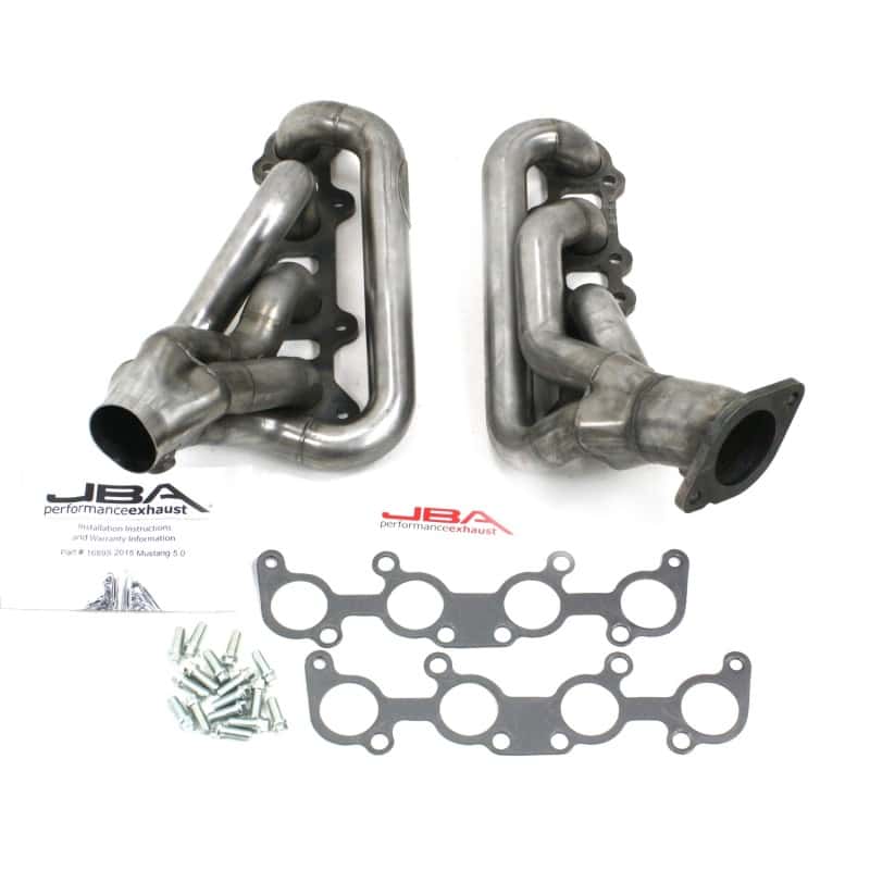 JBA — JBA 15-20 Ford Mustang 5.0L Coyote 1-3/4in Primary Raw 409SS Cat4Ward Header
Exhaust Header - view 2