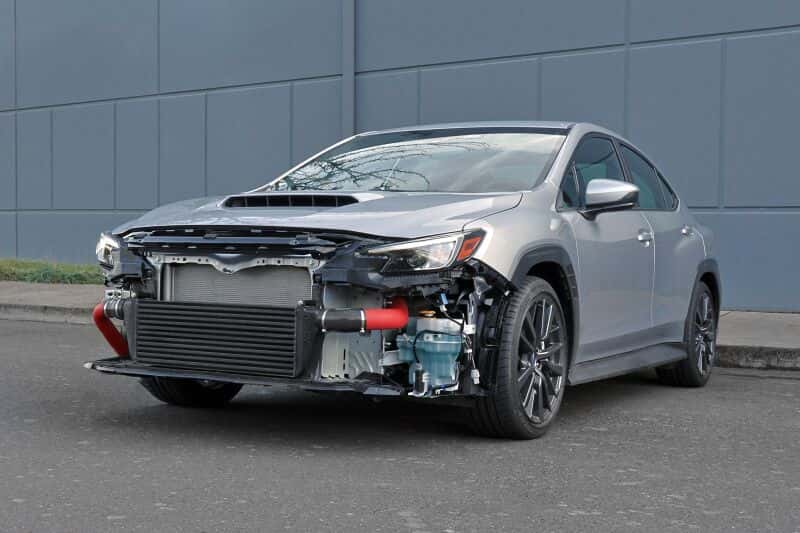Perrin Performance — PERRIN 02-25 Subaru WRX/STI Standard Size Front Mount Intercooler Core - Black - view 4