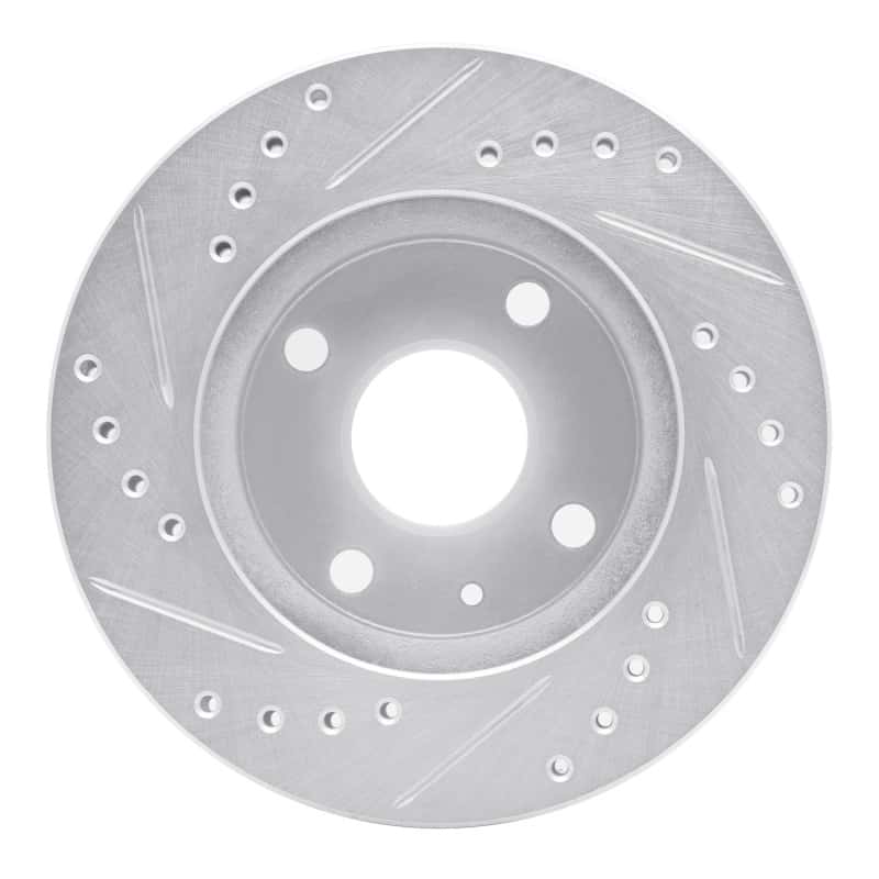 R1 Concepts — R1 90-01 Ford Escort Front Left Drilled & Slotted Silver Brake Rotor
R1 Brake Rotor Drill - view 5