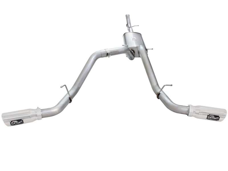 aFe — aFe Mach Force-XP Exhaust 3in Cat-Back SS 14-15 GM 1500 Trucks 4.3L/5.3L Dual Split w/ Polished Tip
Cat-Back Exhaust - view 2