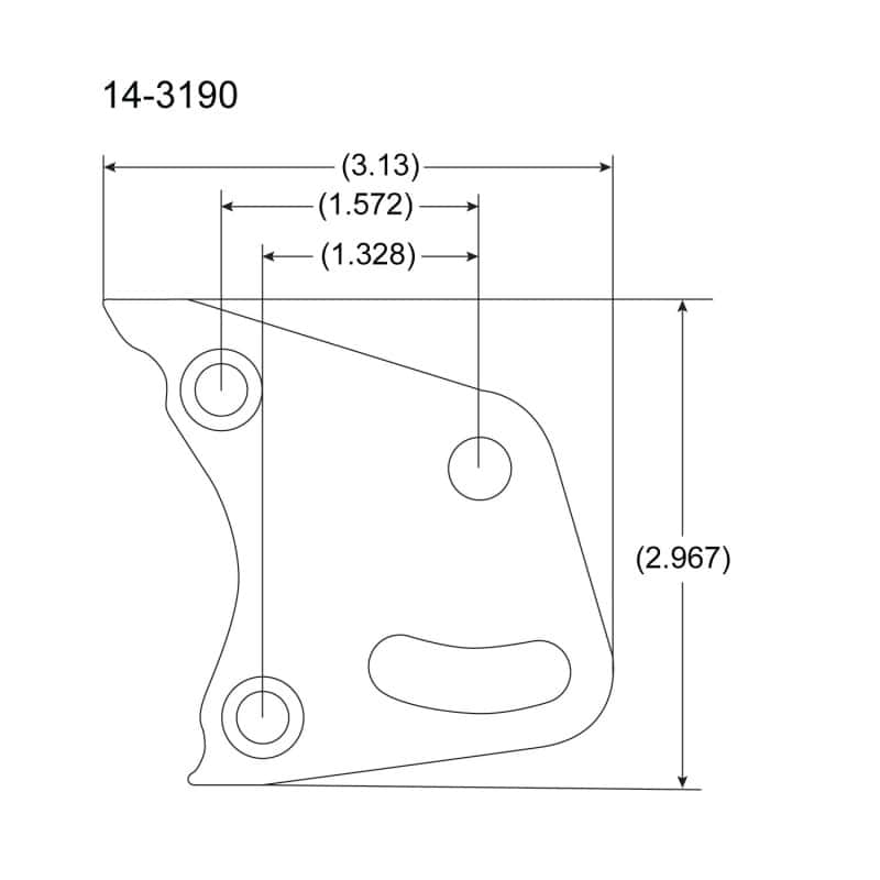 Peterson Fluid Systems — Peterson Fluid Systems Bear Claw Mount Blade - Left Side
R4 MOUNT BLADE - view 2