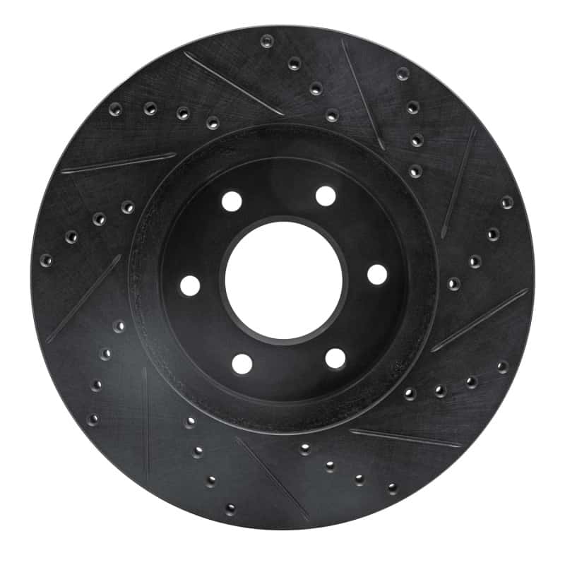 R1 Concepts — R1 06-09 Chevrolet Trailblazer Front Left Drilled & Slotted Black Brake Rotor
R1 Brake Rotor Drill - view 5