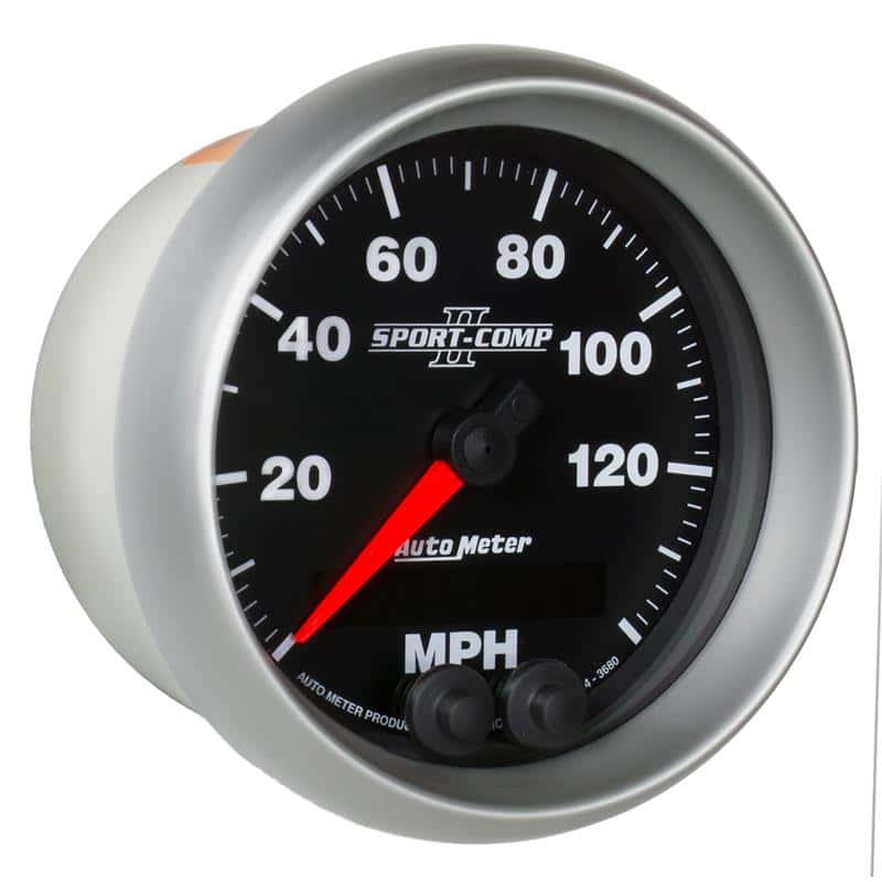 AutoMeter — Autometer Sport-Comp II 3-3/8in 0-140MPH In-Dash Electronic GPS Programmable Speedometer
3-3/8" SPEEDO, 140 M - view 6