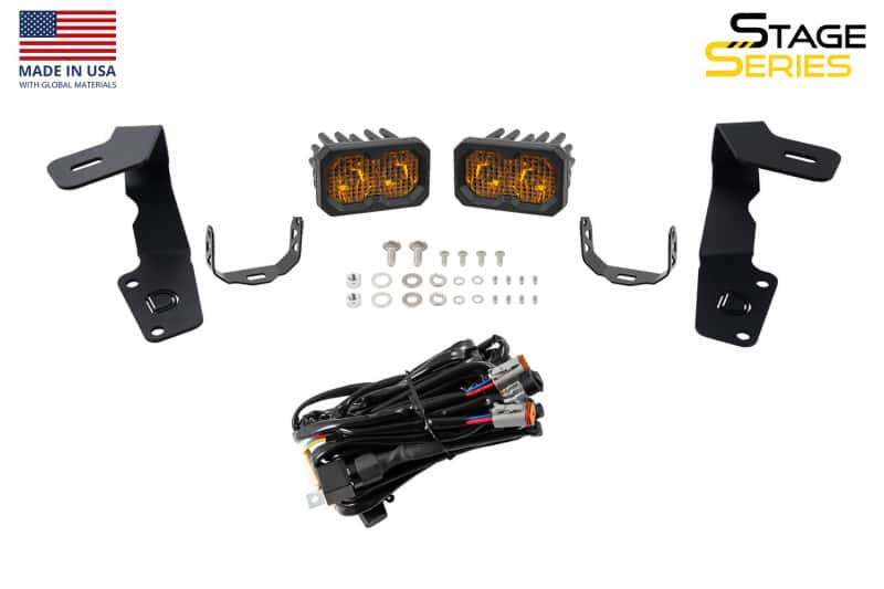 Diode Dynamics — Diode Dynamics 15-21 Subaru WRX/STi Pro Stage Series 2in LED Ditch Light Kit - Yellow Combo - view 9