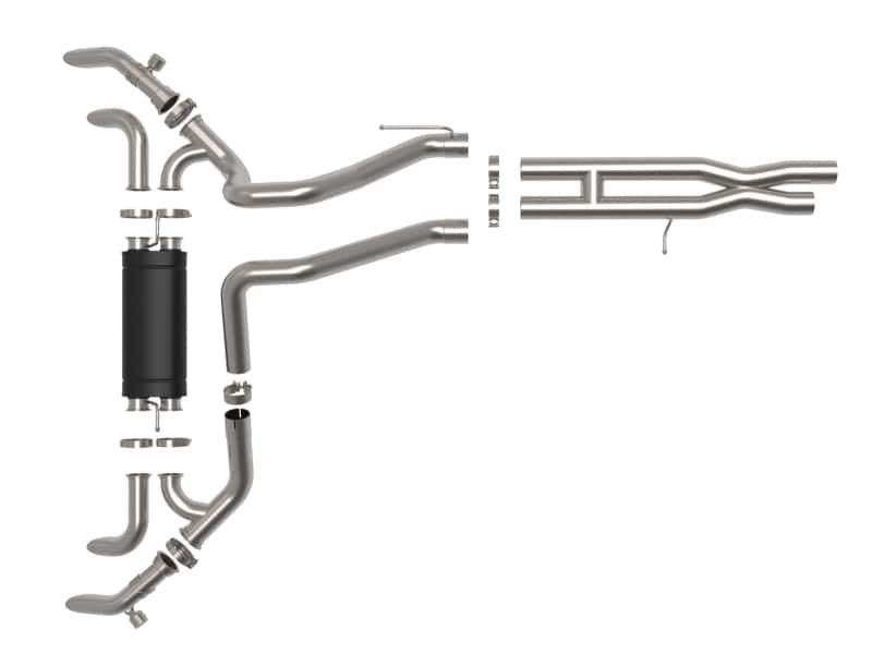 aFe — aFe 21-22 Jeep Wrangler JL Vulcan Series Stainless Steel Cat-Back Exhaust System
Cat-Back Exhaust - view 2