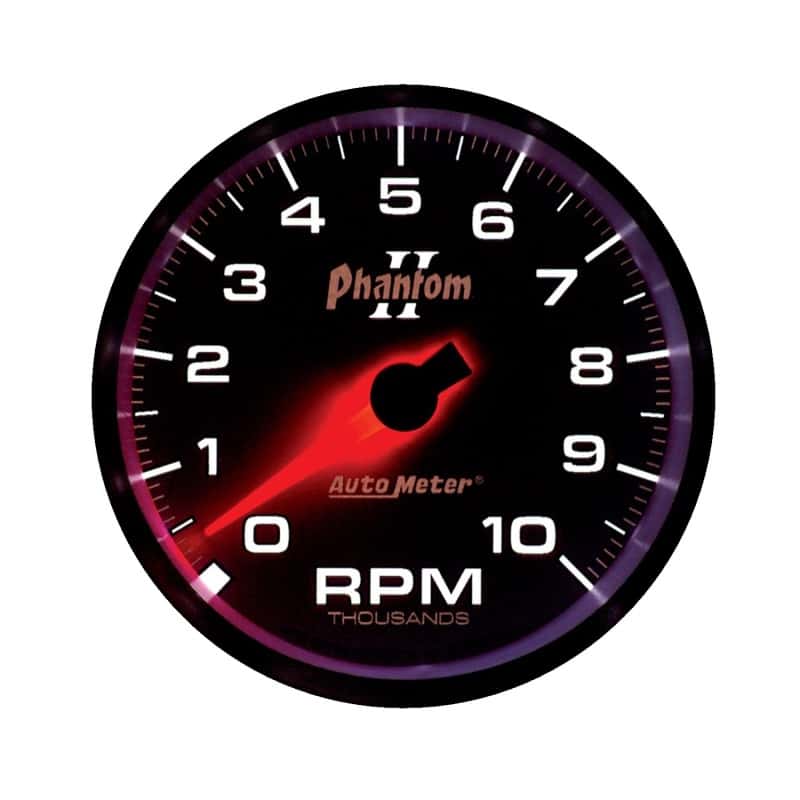 AutoMeter — Autometer Phantom II 3-3/8in 10000 RPM In-Dash Tachometer
3-3/8" TACH, 10,000 - view 4